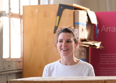 Hannah Gason in her studio